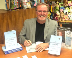 historical timeline professional journey  - gregg ward at book signing for The Respectful Leader