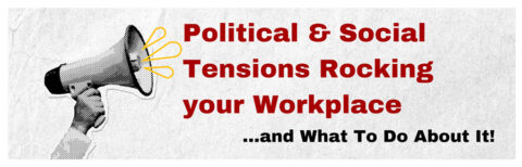 political & social issues in workplace banner